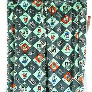Monopoly Board Game Blue/Red Pajama Bottoms L